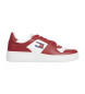 Tommy Jeans Essential Retro Basket Leather Sneakers red