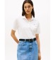 Tommy Hilfiger 1985 Collection regular fit polo wit ecru