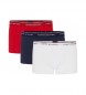 Tommy Hilfiger Förpackning med 3 boxershorts Trunk röd, marinblå, vit