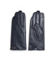 Tommy Hilfiger Leather gloves Essential Flag black