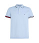 Tommy Hilfiger Polo slim avec passepoil bleu distinctif