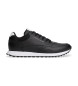 Tommy Hilfiger Leder Turnschuhe New Runner Eva schwarz