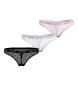 Tommy Hilfiger Pack 3 Thongs Premium Essential black, white, pink