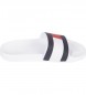 Tommy Hilfiger Kapcie Rubber Th Flag Pool Slide białe