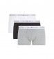 Tommy Hilfiger 3er-Pack Trunk Essential Boxershorts grau, schwarz, wei