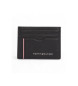 Tommy Hilfiger Corp leather card holder black