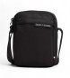 Tommy Hilfiger Sac Reporter avec logo noir caoutchouté