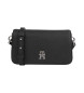 Tommy Hilfiger Emblem Flap shoulder bag black