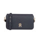 Tommy Hilfiger Saco de ombro com aba com emblema preto