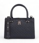 Tommy Hilfiger Tote bag med TH-monogrammer i navy lavt relief