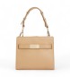 Tommy Hilfiger Bolso satchel Heritage con tachuelas beige