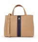 Tommy Hilfiger Sacoche monogrammée marron