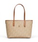 Tommy Hilfiger Brown leather tote bag