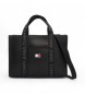 Tommy Hilfiger Daily Elevated mini tote torba Črna