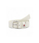 Tommy Hilfiger Cinturón de piel  Heritage 3.0 blanco