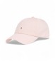Tommy Hilfiger Basebollkeps med broderad logotyp rosa