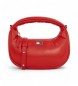 Tommy Hilfiger Mini Pillow Hobo Tasche rot