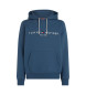 Tommy Hilfiger Sudadera con capucha, cordn y logo bordado azul