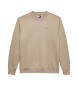 Tommy Jeans Sweat en molleton brossé taupe