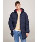 Tommy Jeans Parka essenziale in piumino blu scuro