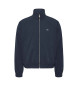 Tommy Jeans Corta-vento leve com gola de chamin azul-marinho