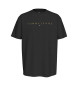 Tommy Jeans Reg Gold Linear Logo T-shirt zwart