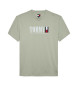 Tommy Jeans Rundhals-T-Shirt mit grünem Logo