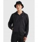 Tommy Jeans Tjm Regular Fleece Sweatshirt med dragkedja och huva Svart
