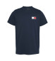 Tommy Jeans Schmal geschnittenes T-Shirt mit navyfarbenem Logo