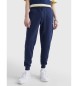 Tommy Jeans Pantalon mince en polaire bleu marine