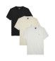 Tommy Jeans Pack of 3 extra slim T-shirts with multicolour logo