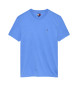 Tommy Jeans Marmoriertes extra schmal geschnittenes T-Shirt blau