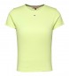 Tommy Jeans T-shirt essenziale verde a costine