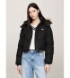 Tommy Jeans Alaska Faux Coat svart