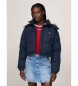 Tommy Jeans Alaska Faux Navy Coat