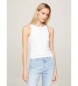 Tommy Jeans T-shirt Essential a coste bianca