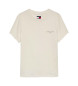 Tommy Jeans Slim Linear T-shirt vit