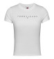 Tommy Jeans Schlankes lineares Tee wei