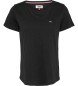 Tommy Jeans T-shirt morbida girocollo nera