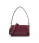 TOUS Bolsa de ombro pequena Audree Strass cor de vinho