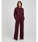 Twinset Tuta con logo viola