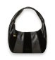 Twinset Borsa hobo in camoscio e pelle nera