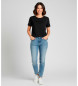 Twinset Camiseta logotipo negro