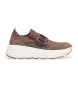 Twinset Running shoes in fabric with chocolate Oval T