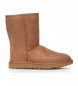 UGG Skórzane buty Classic Short II w kolorze kasztanowym