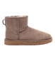 UGG Classic Mini II leather ankle boots taupe