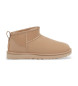 UGG Lederstiefeletten W Classic Ultra Mini sand