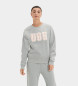 UGG Madeline Fuzzy Logo sweatshirt grey