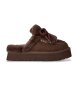 UGG Disquette Heritage Sneaker aus Leder Schwarz