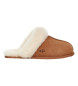 UGG Scuffette II brown leather sneakers